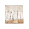 Window View; Rustic Farmhouse Textile Art on Wood Cradle | Mixed Media in Paintings by Michele Spurza. Item composed of wood & cotton compatible with country & farmhouse and rustic style