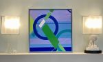 Jumping Through Hoops | Oil And Acrylic Painting in Paintings by Micheidi Contemporary Art. Item composed of canvas in minimalism or contemporary style