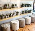 Customizable Lightweight Concrete Botanical Side Table | Tables by Holmes Wilson Furniture. Item composed of concrete