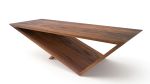 Time/Space Portal Table In Walnut | Coffee Table in Tables by Neal Aronowitz. Item composed of wood in boho or minimalism style