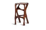 Amorph Chimera Bar Stool, Stained Walnut | Chairs by Amorph. Item composed of walnut