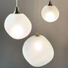 Allure Chandelier Clear and Frosted White Geometric Globes | Pendants by Galilee Lighting. Item made of metal & glass compatible with modern style