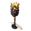Torch Lighting — Reclaimed Wood & Limestone Lamp | Table Lamp in Lamps by Gabor Gobi. Item composed of wood and stone