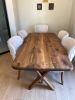 Wooden Dining Table - Walnut Office Table | Tables by Tinella Collection. Item composed of walnut in minimalism or art deco style