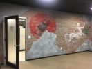 Urban Funk Game Room mural | Murals by Dan Terry | Centaur Technology Inc in Austin. Item made of synthetic