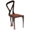 Amorph Gazelle Dining Chair, Solid Wood, Stained Graphite | Chairs by Amorph. Item made of wood with leather