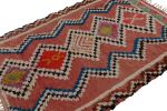 Vintage Moroccan Rug in Salmon Red with Geometric Patterns | Area Rug in Rugs by Rug and Kilim