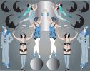 CIR01 (Deco Circus) | Wallpaper in Wall Treatments by ART DECOR DESIGNS. Item made of paper works with art deco style