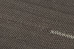Rug & Kilim's Accent Kilim, Gray Textural Stripes with Beige | Area Rug in Rugs by Rug and Kilim