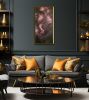 Lovers in the storm ~ Brown & pink abstract floral painting | Oil And Acrylic Painting in Paintings by Jennifer Baker Fine Art. Item compatible with contemporary style