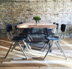 Modern Architect Dining Table or Conference Table | Tables by Urban Wood Goods. Item composed of wood and steel