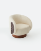 Cozy Armchair Shell Edition | Chairs by ALPAQ STUDIO. Item made of walnut with fabric works with mid century modern & contemporary style