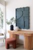 Imogen - Blue Sculptural Art | Wall Sculpture in Wall Hangings by Blank Space Studios. Item made of wood & stone compatible with boho and eclectic & maximalism style
