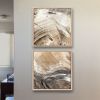 Neutral Impact abstract art - elegant movement, beige, taupe | Oil And Acrylic Painting in Paintings by Lynette Melnyk. Item made of canvas