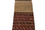 Antique Persian Bag Kilim Runner with Geometric Patterns | Area Rug in Rugs by Rug and Kilim