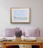 Serene Landscape, 27 x 33, Abstract Landscape on Paper | Oil And Acrylic Painting in Paintings by Jeanne Player Fine Art. Item made of canvas works with contemporary & country & farmhouse style