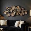 Dark Gray Big African Wall Plates Set Of 13 For Living Room | Decorative Plate in Decorative Objects by Sarmal Design. Item composed of bamboo and cotton in boho or mid century modern style