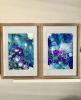 Underwater Ink II | Oil And Acrylic Painting in Paintings by Virginia Burke. Item made of canvas