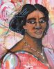 Madame | Oil And Acrylic Painting in Paintings by By Amelie Art. Item made of canvas with synthetic