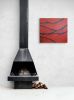 Redscape | Oil And Acrylic Painting in Paintings by Chris Baumgartner-artist. Item made of canvas with synthetic