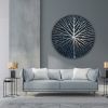 Night Waterlily Black Edition | Wall Sculpture in Wall Hangings by Julia Gorbunova. Item made of glass compatible with contemporary and modern style