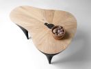Black Stone & Oak Poise Coffee Table - Still Series | Tables by Donatas Žukauskas. Item made of oak wood with concrete works with minimalism & contemporary style