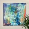 "Manhattan by night" abstract. This is now SOLD | Oil And Acrylic Painting in Paintings by Margaret Alice Høiesen