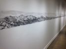 Leap of Faith Museum Installation | Oil And Acrylic Painting in Paintings by Andrea Borsuk | Nevada Museum of Art in Reno. Item made of canvas & synthetic