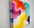 Flammable | Oil And Acrylic Painting in Paintings by Claire Desjardins. Item composed of canvas