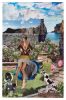 Three large format collage prints | Prints by Steven Rudin | Little Haiti in Miami. Item made of paper