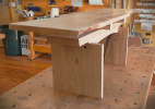 Oregon Big Leaf Figured Maple Coffee Table | Tables by SjK Design Studios. Item made of oak wood works with asian & modern style