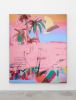 Palm Trees [Transformations] | Oil And Acrylic Painting in Paintings by Glib Franko. Item made of canvas works with contemporary & modern style