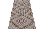 Vintage Zeki Müren Runner Rug, with Geometric Patterns | Area Rug in Rugs by Rug and Kilim