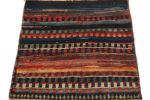 Vintage Gabbeh Tribal rug in Multicolor Striped Patterns | Area Rug in Rugs by Rug and Kilim