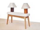 MI CASA Lamp | Table Lamp in Lamps by VANDENHEEDE FURNITURE-ART-DESIGN. Item made of wood & linen compatible with mid century modern and contemporary style