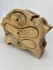 Spalted maple and mahogany wooden jewelry keepsake box | Decorative Box in Decorative Objects by Made By RP. Item made of wood works with modern style