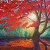 The Radiant Maple — Original Oil Painting | Oil And Acrylic Painting in Paintings by DaggArt. Item made of canvas works with traditional style