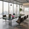 Song Dynasty Inspired Solid Natural Blue Marble Table/Desk | Communal Table in Tables by Dynasty Artisan. Item made of wood with marble works with minimalism & contemporary style
