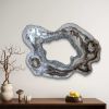 Large Brown Marble Resin Geode Freeform Sculpture Painting | Mixed Media in Paintings by Amber Lamoreaux Art. Item made of wood compatible with contemporary and eclectic & maximalism style