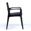 Post-Modern Style Aurora Chair in Black Ebonized with Cane | Armchair in Chairs by SIMONINI. Item composed of wood and leather