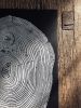 Mulberry Tree Ring Print on Black Paper | Prints by Erik Linton. Item composed of paper