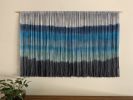 REEF Coastal Blue Textile Wall Hanging | Tapestry in Wall Hangings by Wallflowers Hanging Art. Item made of fiber works with boho & mid century modern style