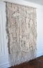 Large Macramé & Weaving Organic Hand-Knotted Textile Hanging | Tapestry in Wall Hangings by MACRO MACRAME by Maeve Pacheco. Item composed of cotton and fiber in contemporary or eclectic & maximalism style