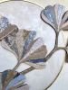 Ginkgo branch mosaic wall art | Wall Sculpture in Wall Hangings by Julia Gorbunova. Item composed of ceramic and glass