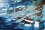 Seascape | Oil And Acrylic Painting in Paintings by Simona Gocan. Item composed of canvas in contemporary style