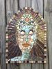 Tara Buddha | Wall Sculpture in Wall Hangings by Gila Mosaics Studio. Item composed of stoneware and glass in contemporary or asian style