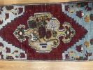 Vintage Hand-woven Turkish Doormat| 1.6 x 2.9 | Small Rug in Rugs by Wool and Rug. Item made of wool works with boho & contemporary style