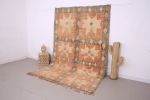 Peach Vintage Moroccan Wool Rug 6.5 x 9.7 ft - Berber Rug | Area Rug in Rugs by BerberHand. Item made of wool works with boho style