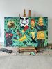 Destroy All Idols | Oil And Acrylic Painting in Paintings by Hokett. Item composed of leather in contemporary or modern style