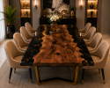 Resin Epoxy Dining Table, Handmade Epoxy Wooden Table | Tables by Innovative Home Decors. Item composed of wood compatible with country & farmhouse and art deco style